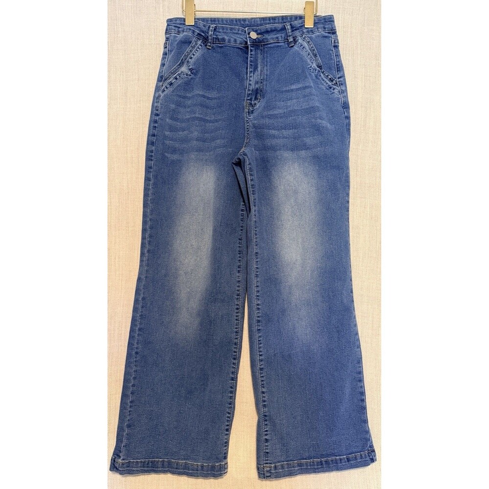 Cider Baggy Jeans Women 30 M High Rise Wide Leg Streetwear 90s Skater Boho Chic